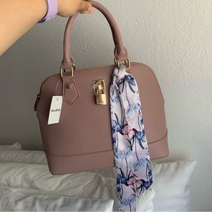 NWT mauve taupe Aldo Cinemart satchel